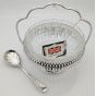 Queen Anne Silver Plated & Glass Relish Pickle Dish With Spoon Original Box (#100432) 4