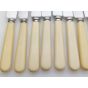 12x Faux Bone Handled Tea Knives Stainless Steel Vintage Cutlery (#100502) 4