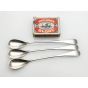 3x Longer Length Mustard Spoons Silver Plated Epns Old English Atkin Bros (#100504) 5