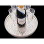 Larger Sized 31cm Drinks Tray - Silver Plated - Chased - Vintage - Sheffield (#100540) 2
