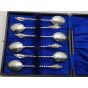 Good Antique Set Of 6 Apostle Coffee Spoons Silver Plated (#100646) 3