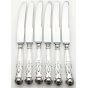 Kings Pattern - Set Of 6 Side/dessert Knives - Silver Plated Handles Sheffield (#100686) 5