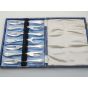 Vintage Pastry Cake Forks & Server Set - Silver Plated - Epns - Cased (#100736) 4