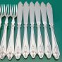 Roberts & Belk Wellington Pattern Knives And Forks Silver Plated Cutlery (#60826) 3