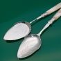 Large Bowl Jam & Cream Spoons - Mother Of Pearl Handled Silver Plated Antique (#60998) 2
