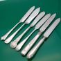 6 Assorted Short Length Cake Knives Silver & Plated Antique & Vintage (#61129) 3