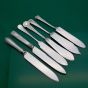 6 Assorted Short Length Cake Knives Silver & Plated Antique & Vintage (#61129) 5