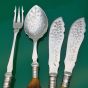 Stag Horn Antler Handled Silver Plated Butter Spreaders Jam Spoon Pickle Fork (#61191) 2