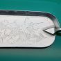 Stag Horn Antler Handled Crumb Tray Chased Victorian Antique Silver Plated (#61222) 3