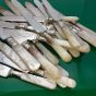 Job Lot Of 25 Mother Of Pearl Handled Cake Knives - Silver Plated - As Found (#61382) 2