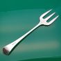 Initial 'h' Antique Bread Fork - Silver Plated Longer Handle 1901 Ornate (#61392) 3