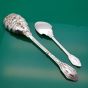 Antique Berry Bowl Serving Spoon & Jam Spoon Silver Plated Victorian (#61489) 3