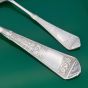Antique Fruit Bowl Serving Spoon & Matching Jam Spoon Silver Plated (#61490) 2