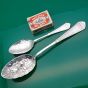 Antique Fruit Bowl Serving Spoon & Matching Jam Spoon Silver Plated (#61490) 5