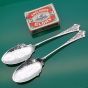 Pair Of Ornate 1898 Silver Plated Jam Spoons Philip Ashberry Sheffield Antique (#61502) 5