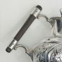 Nice Victorian Silver Plated Bellied Jug With Ebony Handle Antique (#61605) 2