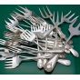 Gadroon Pattern Large Bulk Lot Of 32 Pickle & Meat Forks Etc Silver Plated (#61762) 2