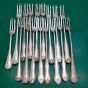 Gadroon Pattern Large Bulk Lot Of 32 Pickle & Meat Forks Etc Silver Plated (#61762) 3