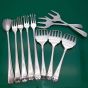 Jesmond Pattern 10x Pickle Sardine & Meat Forks Silver Plated (#61763) 5