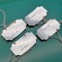 Set Of 4 Sterling Silver Decanter Labels For Gin Port Whisky Sherry (#61788) 3
