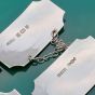 Set Of 4 Sterling Silver Decanter Labels For Gin Port Whisky Sherry (#61788) 5
