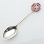 Union Castle Lion Rms Balmoral Castle Enamel Silver Plated Souvenir Spoon (#61852) 2