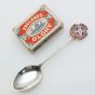 Union Castle Lion Rms Balmoral Castle Enamel Silver Plated Souvenir Spoon (#61852) 5