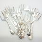 Collection Of 12x Bread & Meat Forks Etc - Antique & Vintage - Silver Plated (#61875) 2