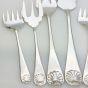 Shell Husk Pattern Servers Serving Forks Etc Silver Plated Epns (#61886) 3
