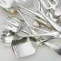 Bulk Lot Old English Pattern Sardine Bread Meat Forks Servers Silver Plated (#61887) 2