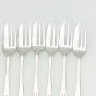 Nice Set Of 6 Cake Forks - Silver Plated Epns - Vintage (#61910) 3