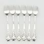 Nice Set Of 6 Cake Forks - Silver Plated Epns - Vintage (#61910) 4