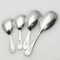 4x Tea Caddy Spoons - G. Dawson Bradford - Old English Epns Silver Plated (#61944) 2