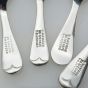 4x Tea Caddy Spoons - G. Dawson Bradford - Old English Epns Silver Plated (#61944) 3