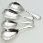 4x Tea Caddy Spoons - G. Dawson Bradford - Old English Epns Silver Plated (#61944) 4