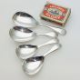 4x Tea Caddy Spoons - G. Dawson Bradford - Old English Epns Silver Plated (#61944) 5