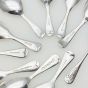 10x Tea Caddy Spoons Old English Pattern Etc Epns Silver Plated Ns Etc Antique (#61952) 5