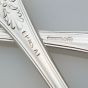 Gorgeous Pair Of Kings Pattern Berry Bowl Serving Spoons Epns Silver Plated (#61971) 4
