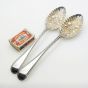 Antique Pair Daniel & Arter Berry Bowl Serving Spoons Silver Plated Epns (#61988) 5