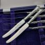 Queens Pattern Sterling Silver Handled Tea Knives Sheffield 1985 Cutlery (#99469) 2