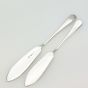 Venetian Pattern - 2x Silver Plated Butter Spreaders - Antique Epns (#99483) 2