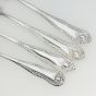 Gadroon Pattern - 4x Butter Spreaders - Silver Plated Antique Epns (#99490) 2