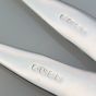 Gadroon Pattern - Pair Of Repousse Bowl Serving Spoons Epns Silver Plated (#99492) 4