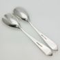 Pair Of 151g Yogya 800 Silver Salad Servers Vintage (#99495) 3