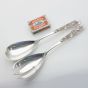 Pair Of 151g Yogya 800 Silver Salad Servers Vintage (#99495) 5