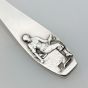 German Lady Feeding Doves 800 Standard Silver Feeding Spoon Antique (#99501) 2