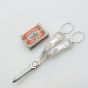 Kings Pattern Grape Scissors / Shears - Silver Plated - Antique (#99506) 5