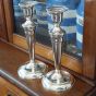 Gleaming Pair Of 23cm Candlesticks - Pinder Bros Sheffield Vintage (#99527) 2