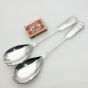 Fiddle Thread Shell Salad Servers - Silver Plated - Epns A1 Sheffield Vintage (#99530) 5