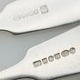 Fiddle Pattern Crested Dessert Spoons & Forks Hutton Silver Plated Antique (#99533) 4